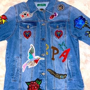 Stunning Brand New Patched Denim Jacket